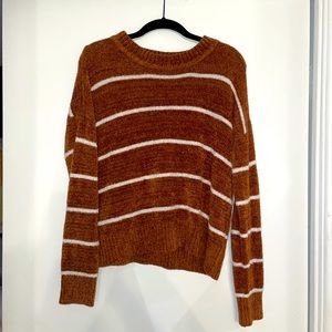 Super soft brown stripe sweater